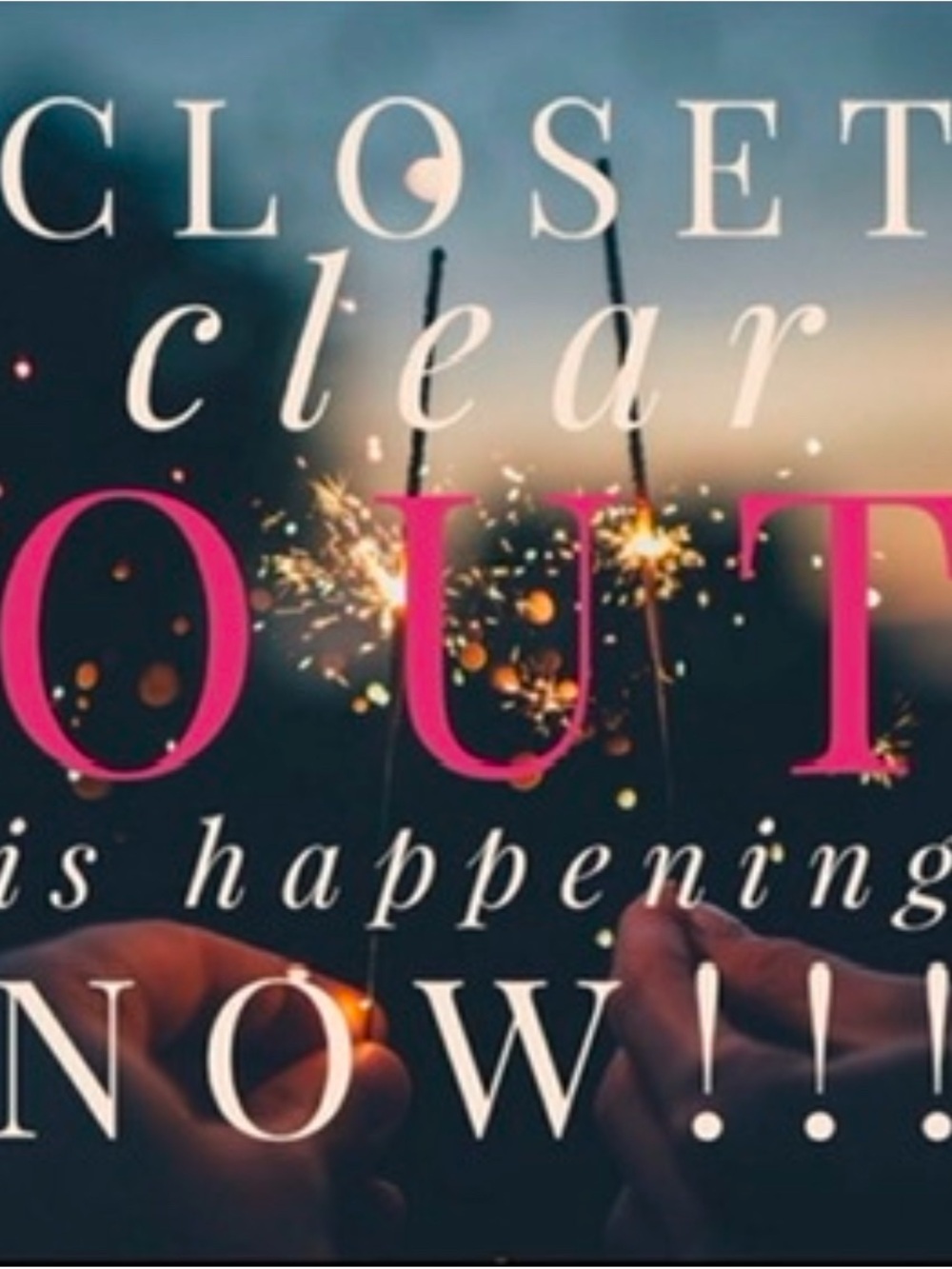 Pink "Closet Clear Out" Decorative Wall Art Print